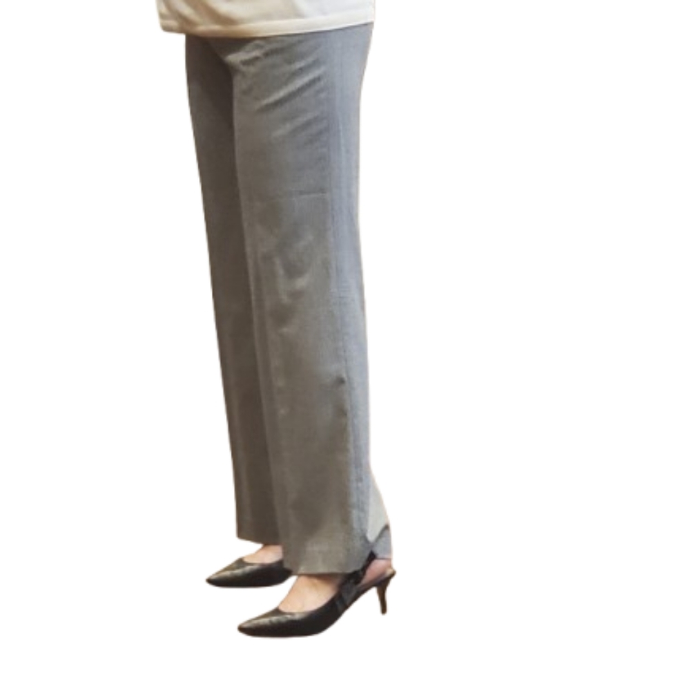 Jones New York Light Gray Straight Leg Pants ( size 8)